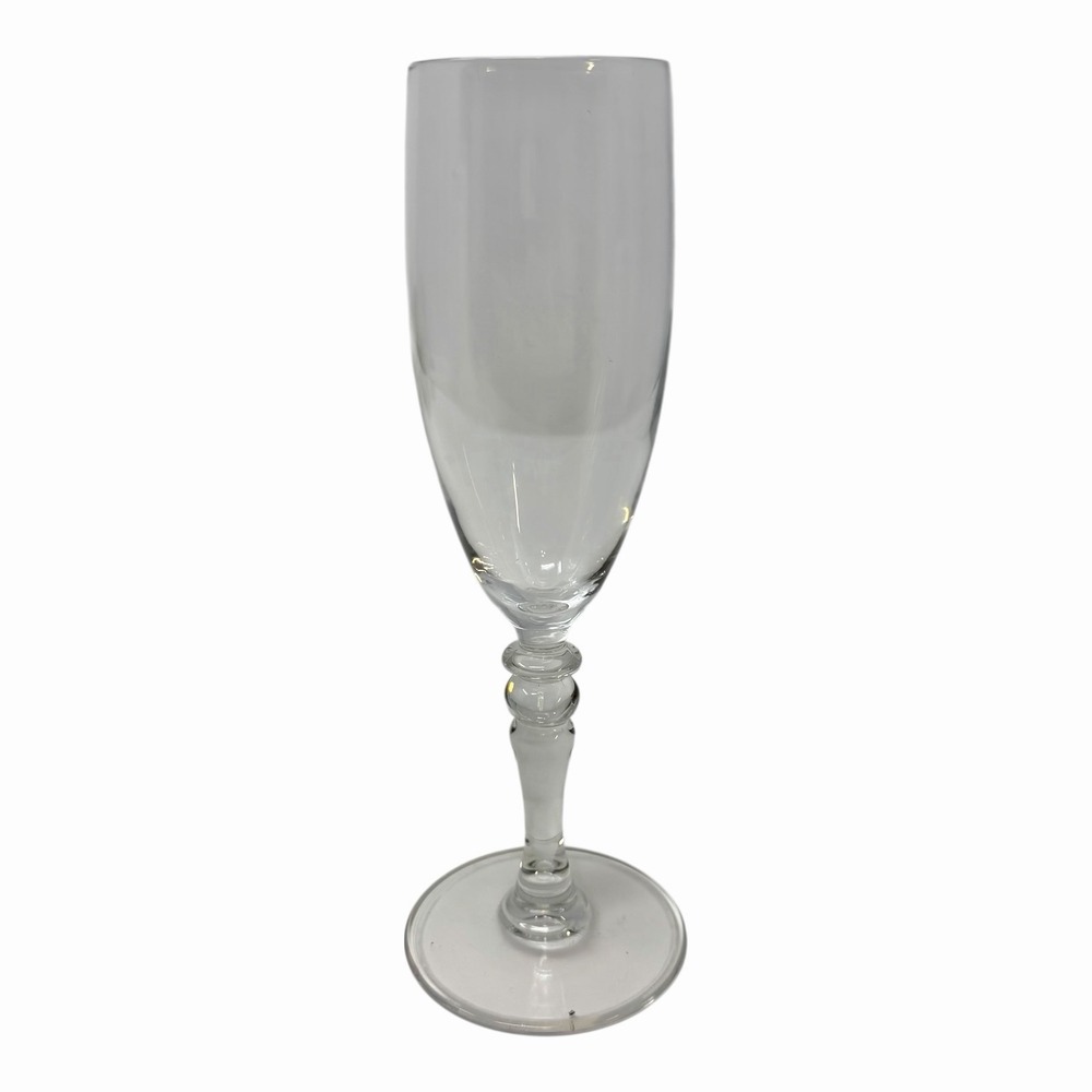 Vintage Clear Glass Champagne Flute